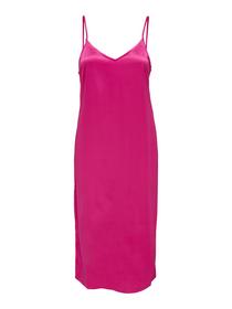 ONLVICTORIA SATIN STRAP MIIDI DRESS WVN