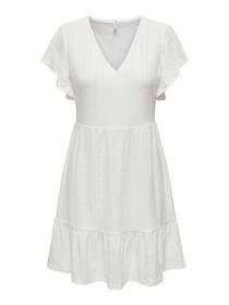 ONLSANDRA S/S V-NECK DRESS  JRS