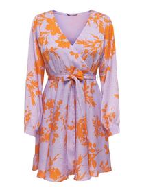 ONLSUMMER L/S WRAP JACQ DRESS CS PTM