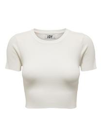 JDYCIRKELINE S/S CROP TOP KNT NOOS