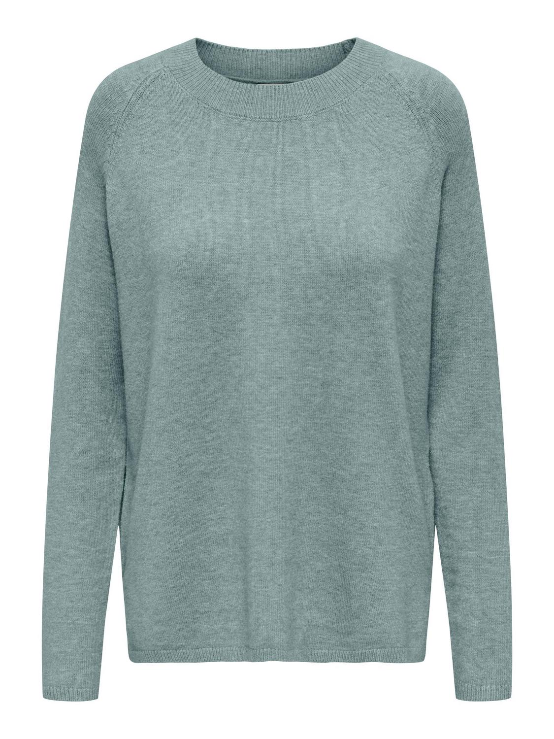 JDYMARCO L/S O-NECK SLIT PULL KNT N female