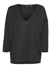 VMKANVA 3/4 GLITTER V-NECK TOP JRS