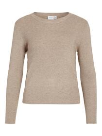 VICOMFY O-NECK L/S KNIT TOP- NOOS
