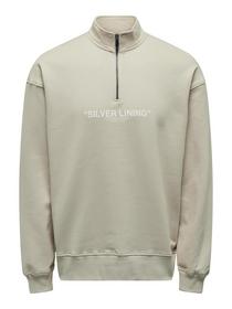 ONSBRICE RLX 1/4 ZIP HIGH NECK SWEAT