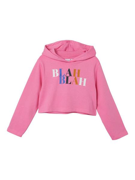 NKFVIALA LS SHORT BOXY SWEAT WH BRU - 283915/Pink