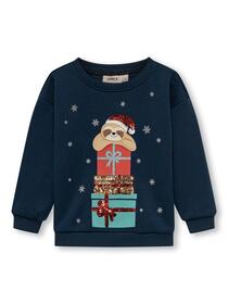 KMGYDA XMAS L/S O-NECK SEQUINS BOX SWT