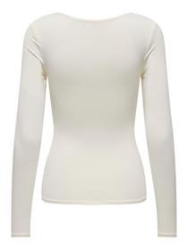 ONLEA L/S 2-WAY DEEP NECK TOP JRS NOOS