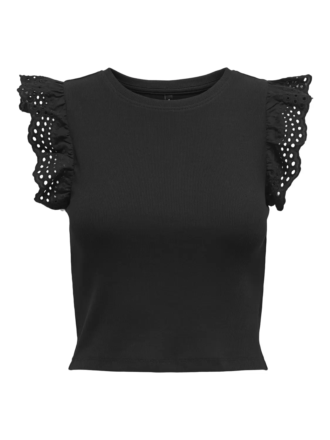 ONLMATHILDA S/L LACE DETAIL TOP JRS female
