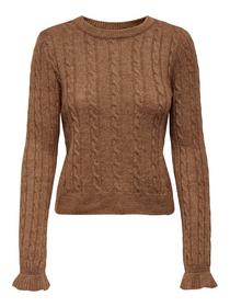 ONLTIA LS CABLE O-NECK BF KNT