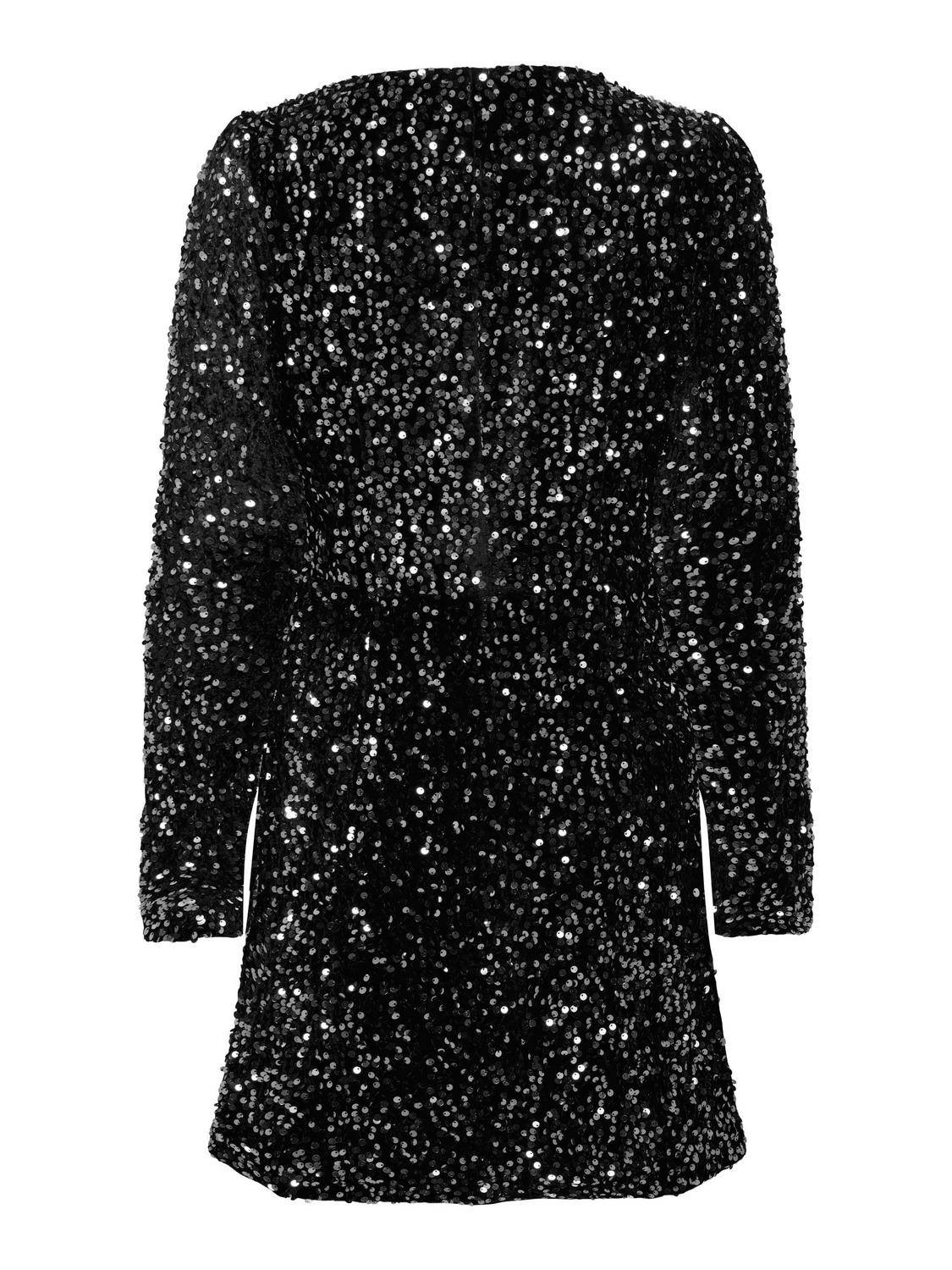 ONLANIKA WRAP SEQUIN SHORT DRESS WV female