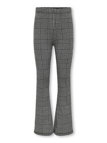 KOGALLEN CHECK FLAIRED PANTS JRS