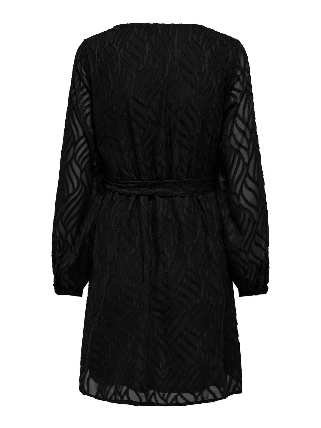 ONLABIGAIL L V-NECK BELT DRE WVN female