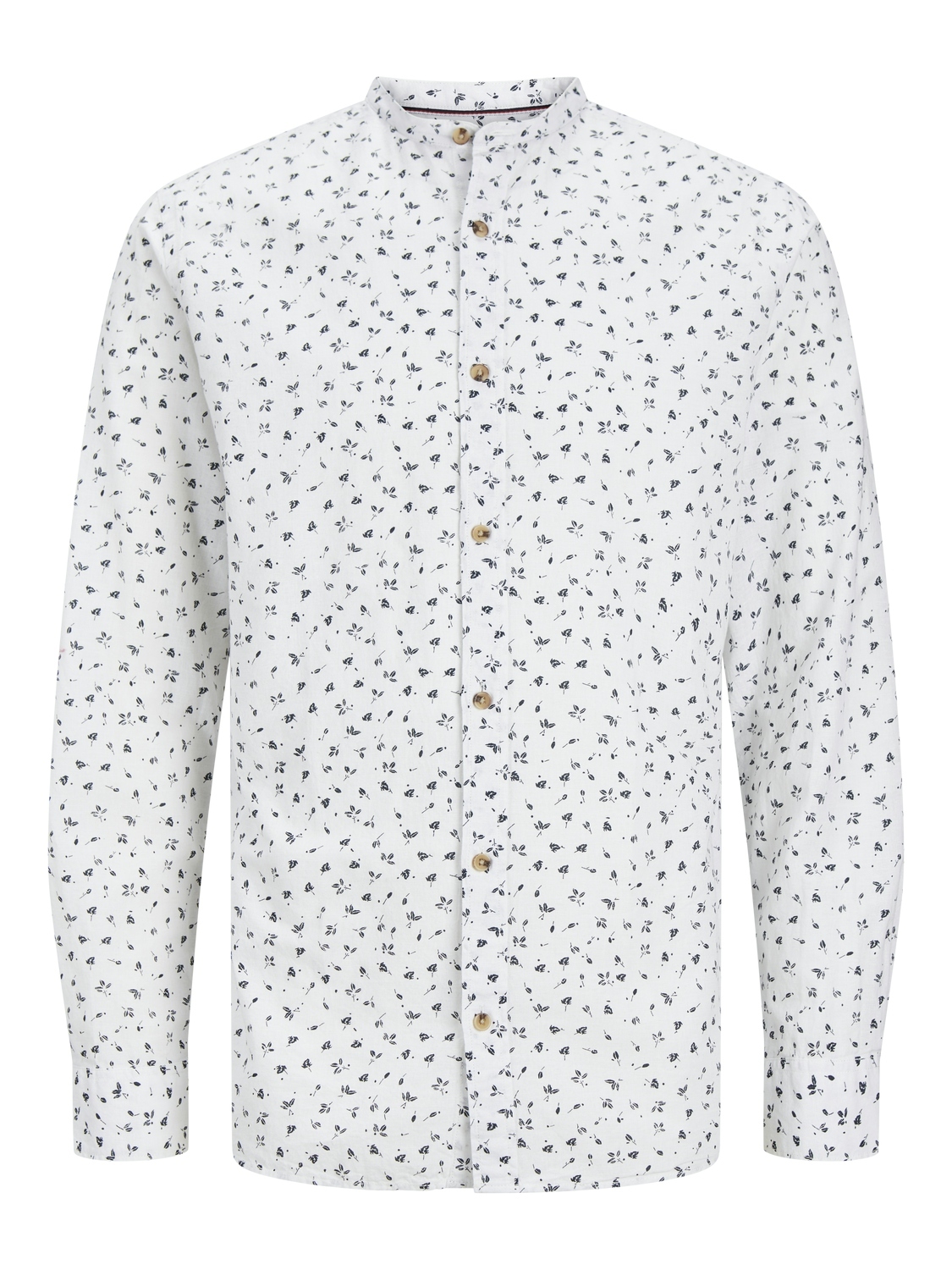 JJLINEN BLEND BAND AOP SHIRT LS male