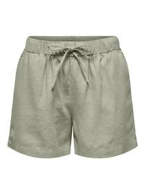 ONLCARO MW LINEN B PULL-UP SHORTS CC PNT