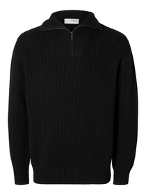 SLHDRY LS KNIT RELAXED HALF ZIP