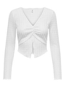 ONLGEORGINA L/S DEEP V-NECK TOP JRS