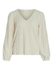 VIFERYA V-NECK L/S TOP/R/BF