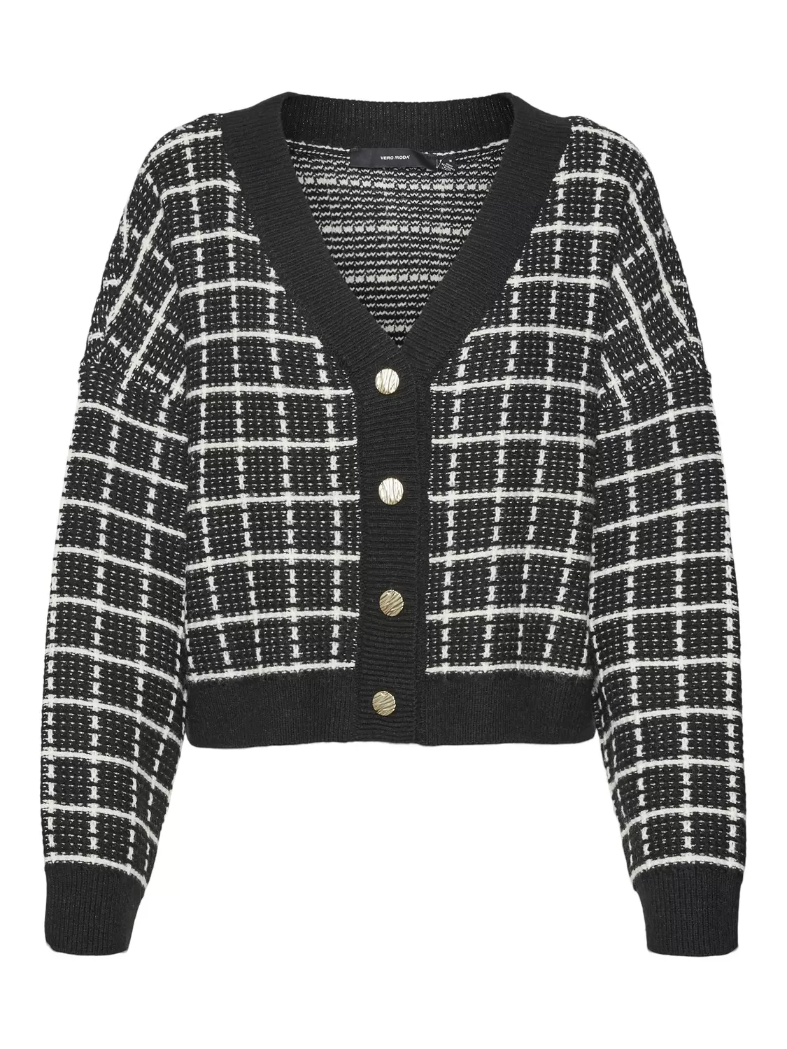 VMKIA LS V-NECK CROP CARDIGAN CO BO female