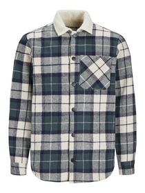 JJZAC TEDDY PADDED OVERSHIRT LS JNR