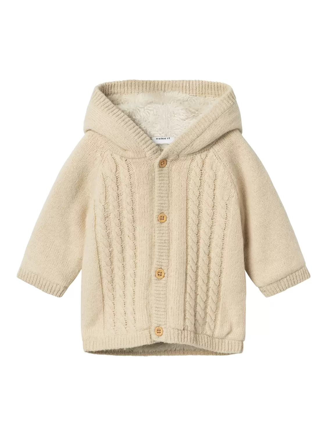 NBNOSUIT LS KNIT JACKET - 298776/Summer Sand