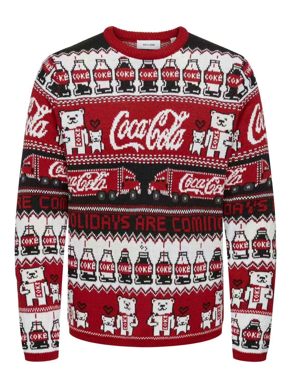 ONSXMAS REG 5 COLA CREW KNIT