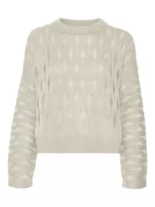 VMNEW TORN LS O-NECK PULLOVER - 222913/Birch