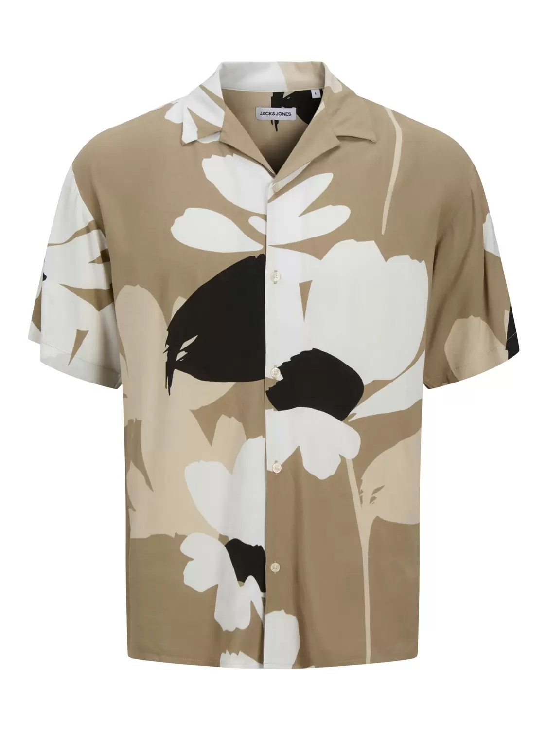JJJEFF MONOCHROME RESORT SHIRT SS JNR