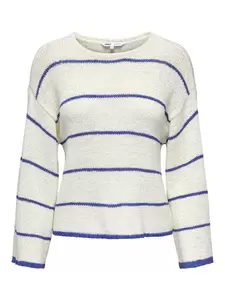ONLGEENA 7/8 STRIPE O-NECK KNT