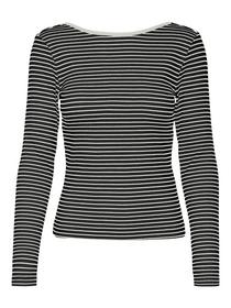 VMCHLOE STRIPE LS 2WAY SHORT TOP GO NOOS