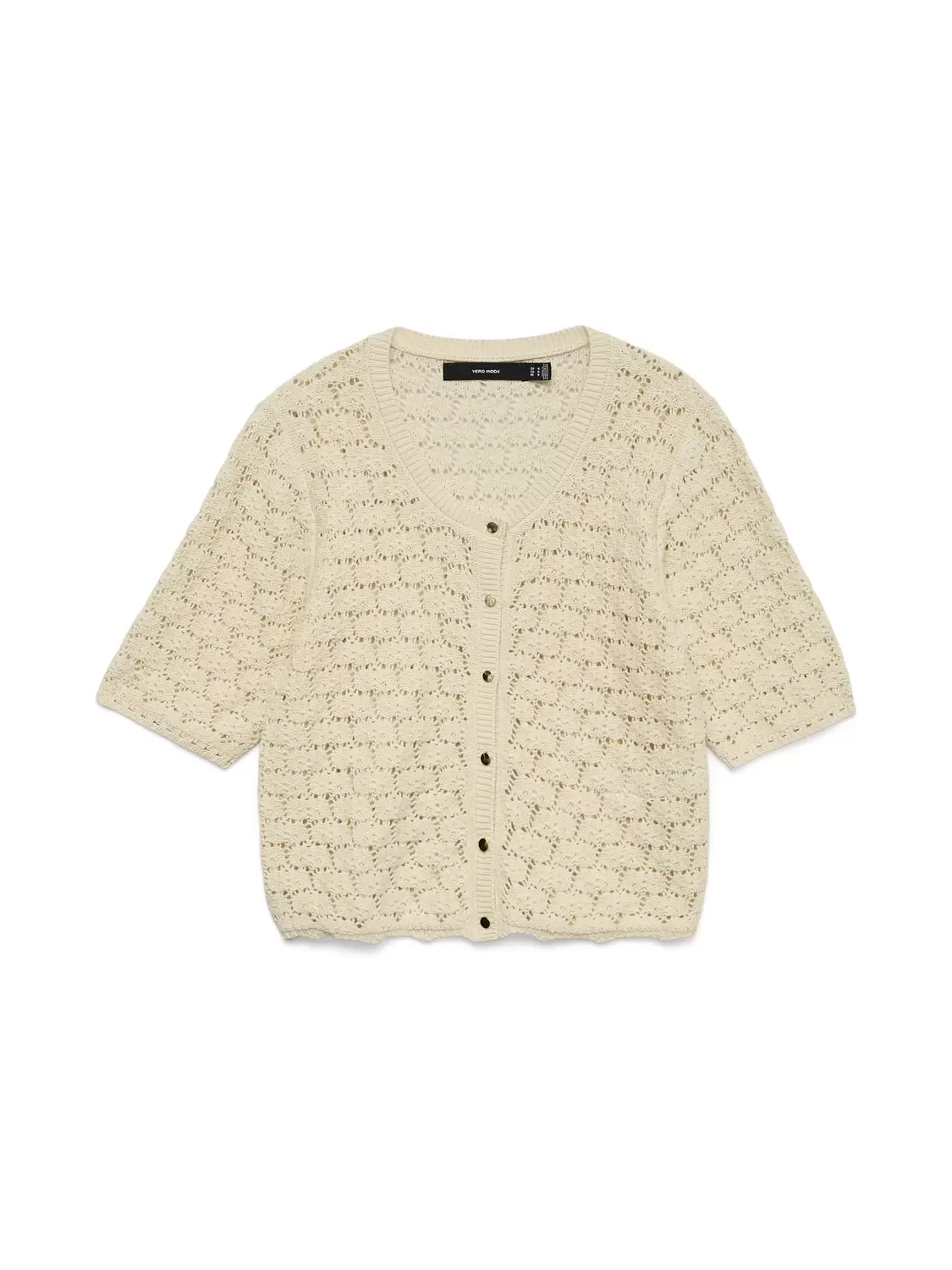 VMKORA 2/4 O-NECK BUTTON CARDIGAN