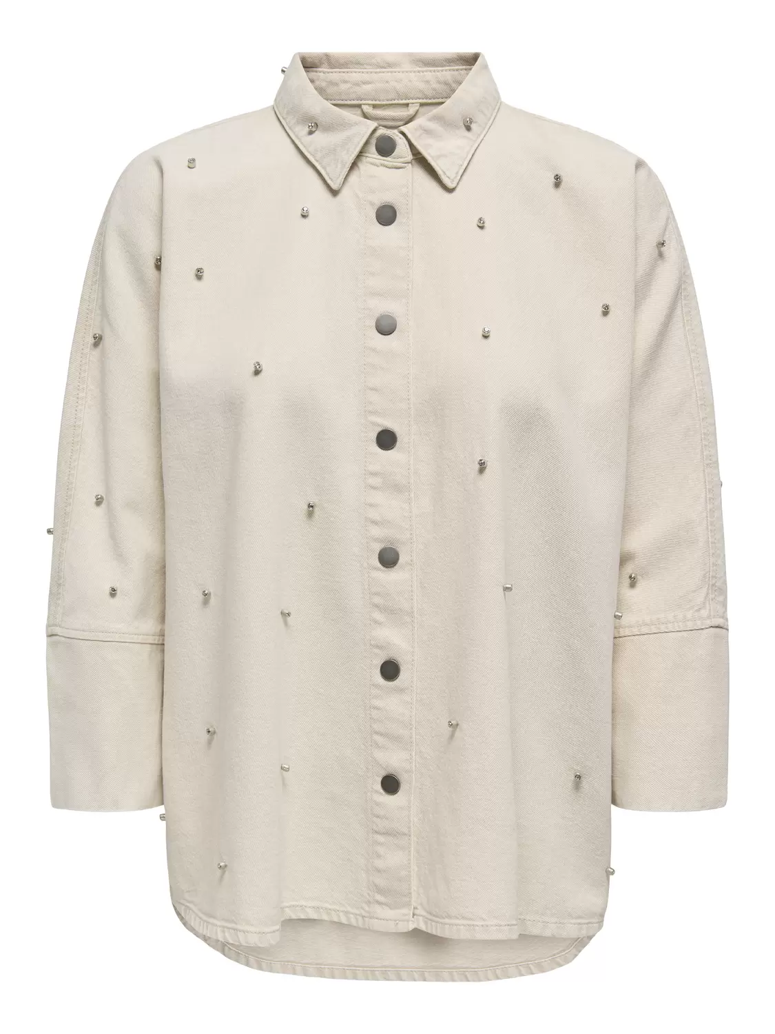 ONLGRACE L/S RHINESTONE COL SHIRT PNT