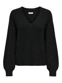 JDYASPEN LIFE L/S LUREX V-NECK PULL KNT