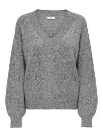JDYASPEN LIFE L/S LUREX V-NECK PULL KNT