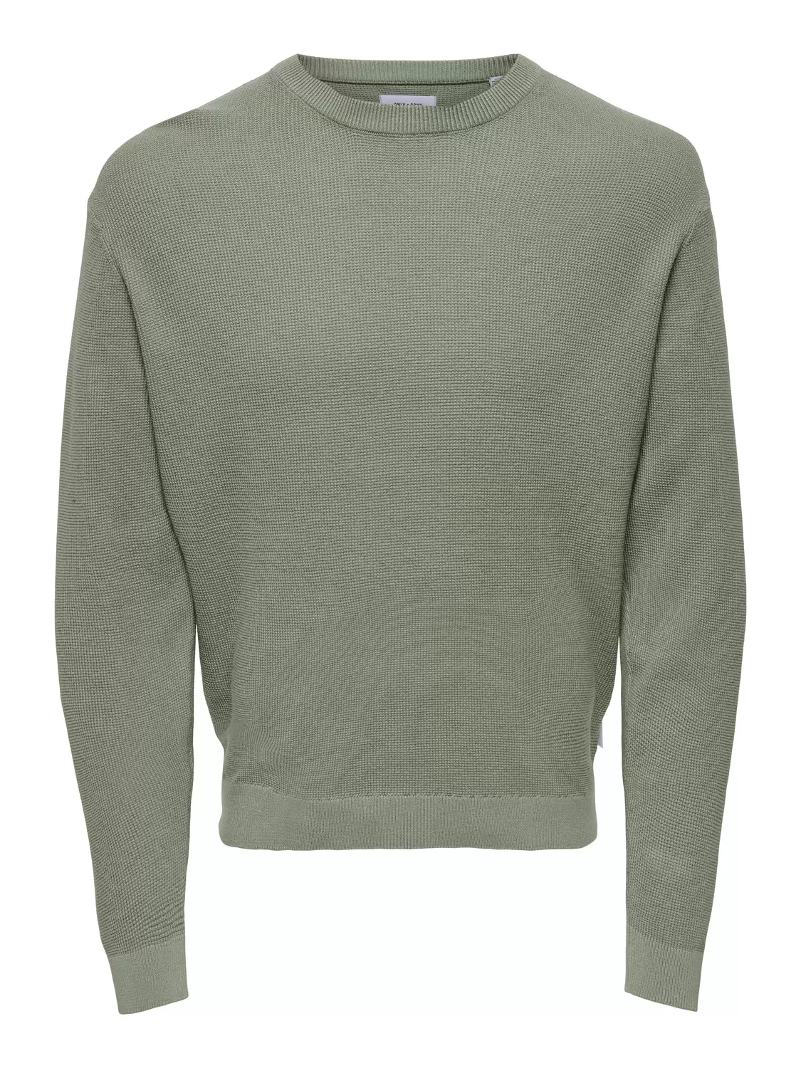 ONSTONY RLX 12 LS WAFFLE CREW KNIT male