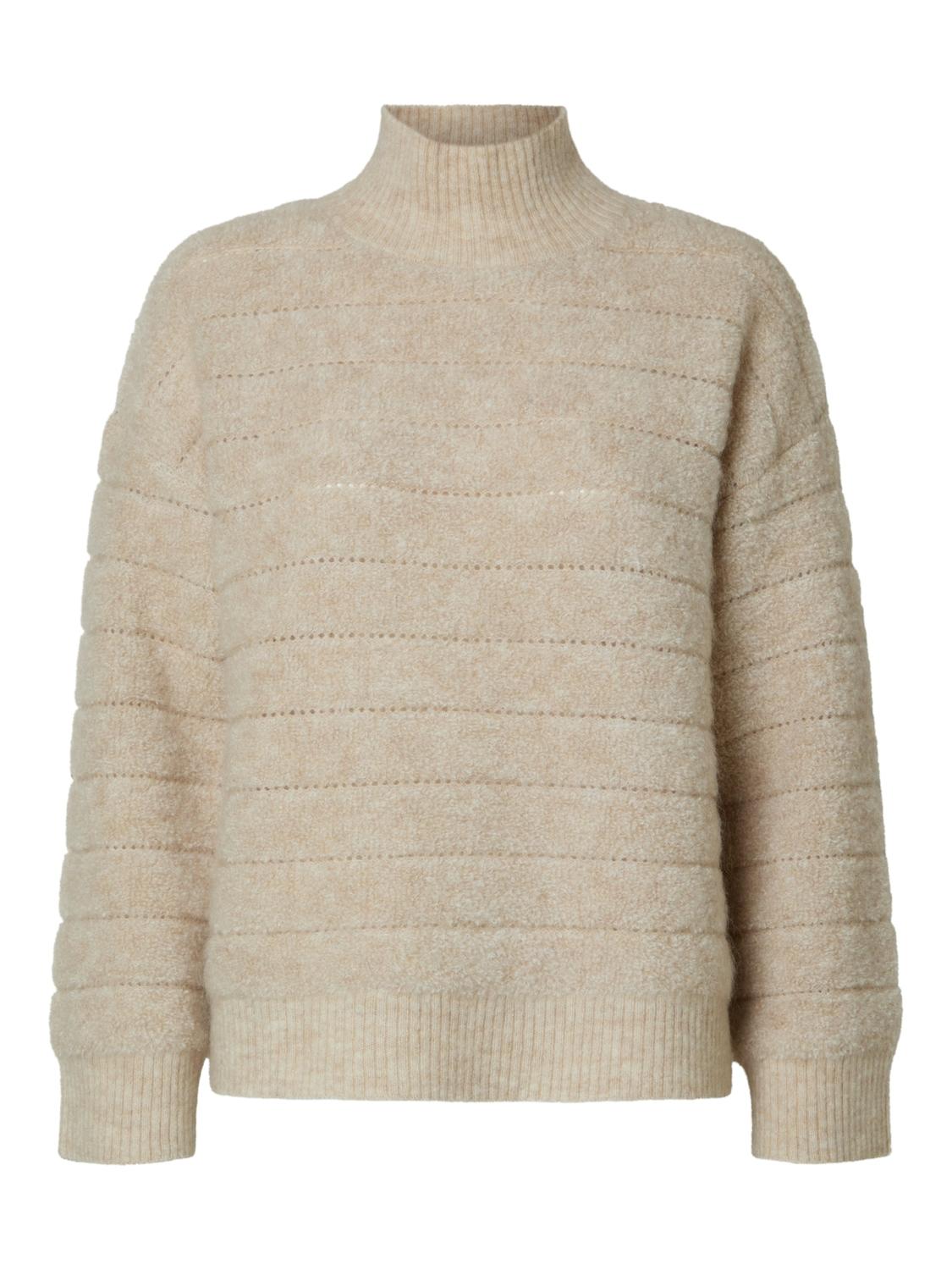 SLFALMINA LOOP LS KNIT HIGH NECK female