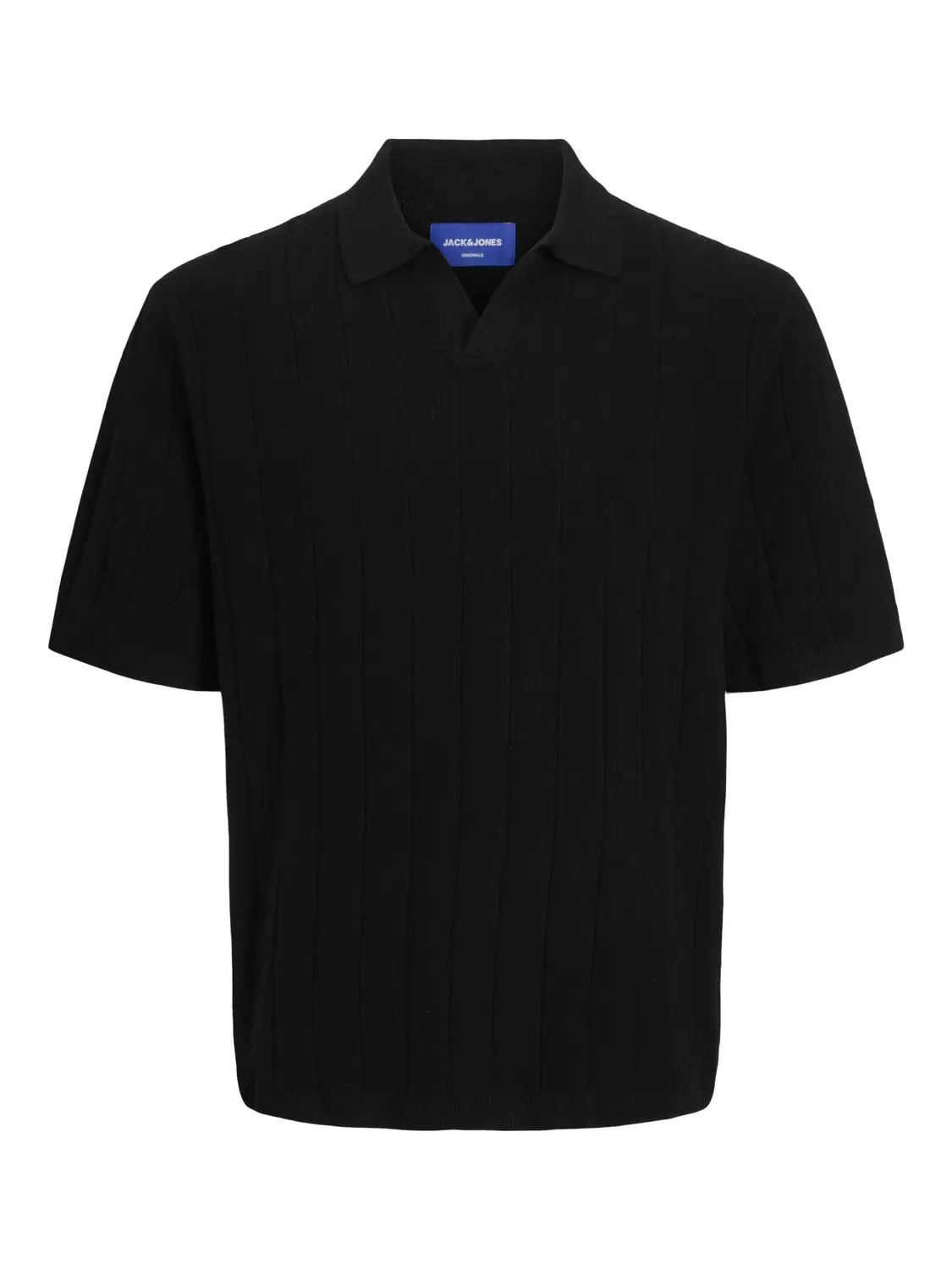 JORVARENNA KNIT SS SPLIT NECK