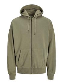 JJECHARGE FADED SWEAT ZIP HOOD NOOS - 176690/Silve