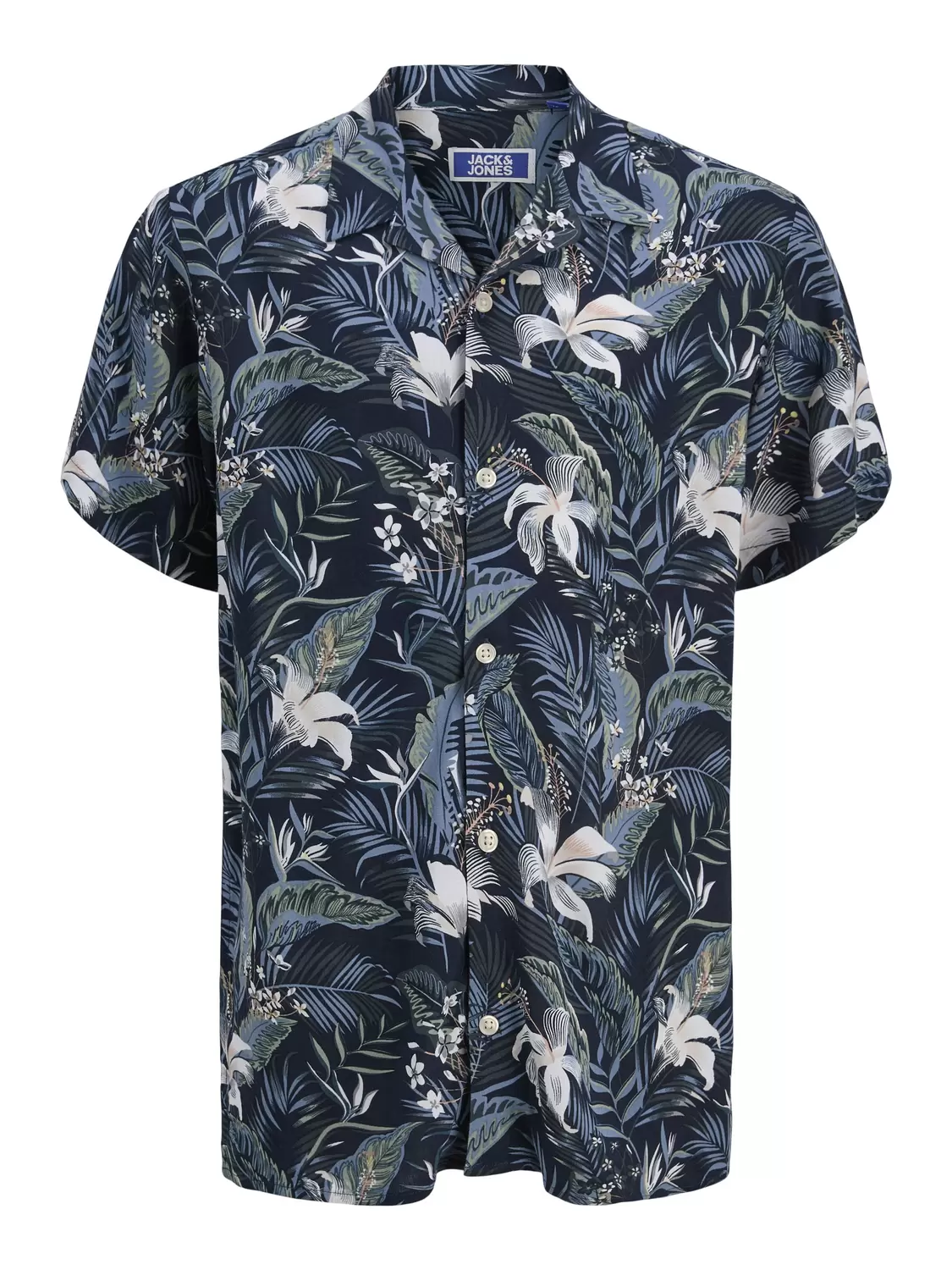 JJEJEFF TROPICAL AOP RESORT SHIRT JNR