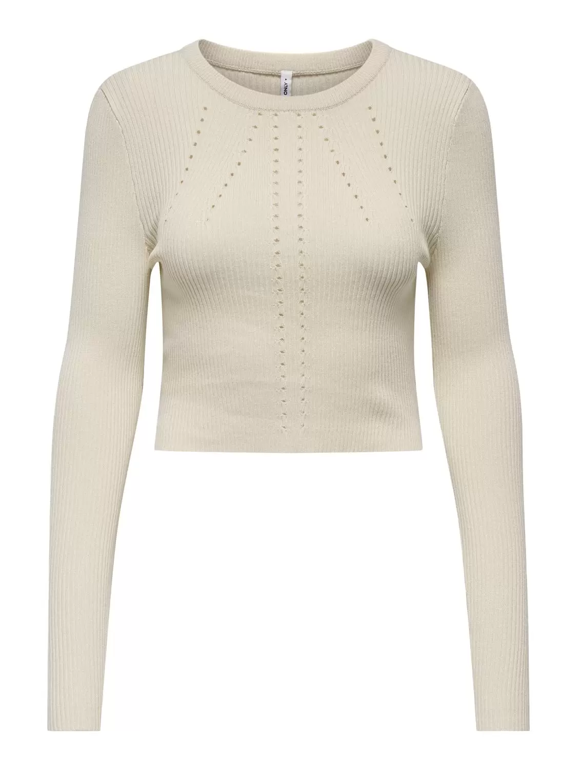 ONLNEW MEDDI LS O-NECK CROPPED CC K