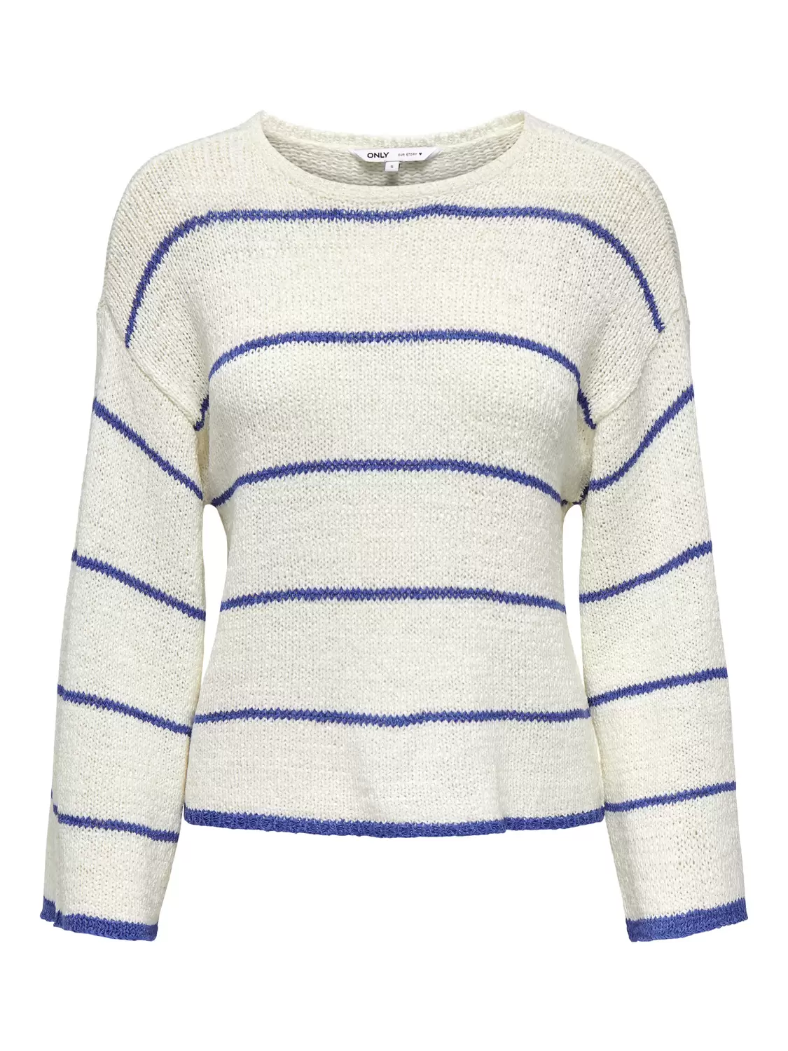 ONLGEENA 7/8 STRIPE O-NECK KNT