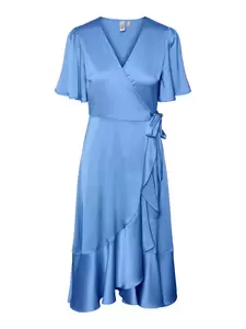 YASTHEA 2/4 MIDI WRAP DRESS S. NOOS