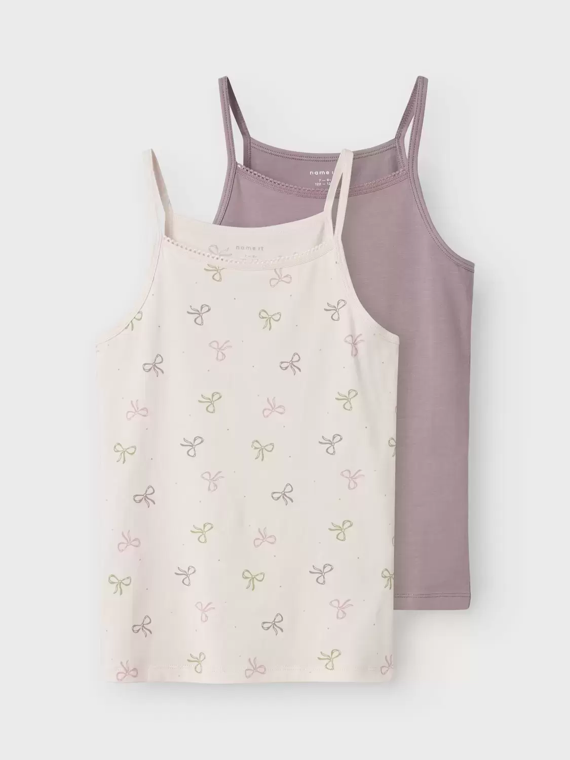 NKFSTRAP TOP 2P BARELY PINK BOW NOOS