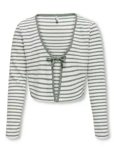 KOGNELLA STRIPED L/S CARDIGAN JRS