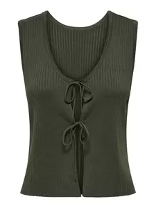 JDYALEXANDRA S/L REVERSIBLE TIE TOP KNT