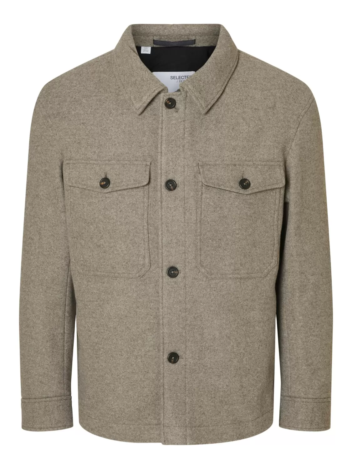 SLHMITCH WOOL BLEND SHACKET NOOS