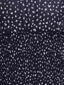 KOGSALLI LIFE LS AOP VNECK SMOCK TOP WVN
