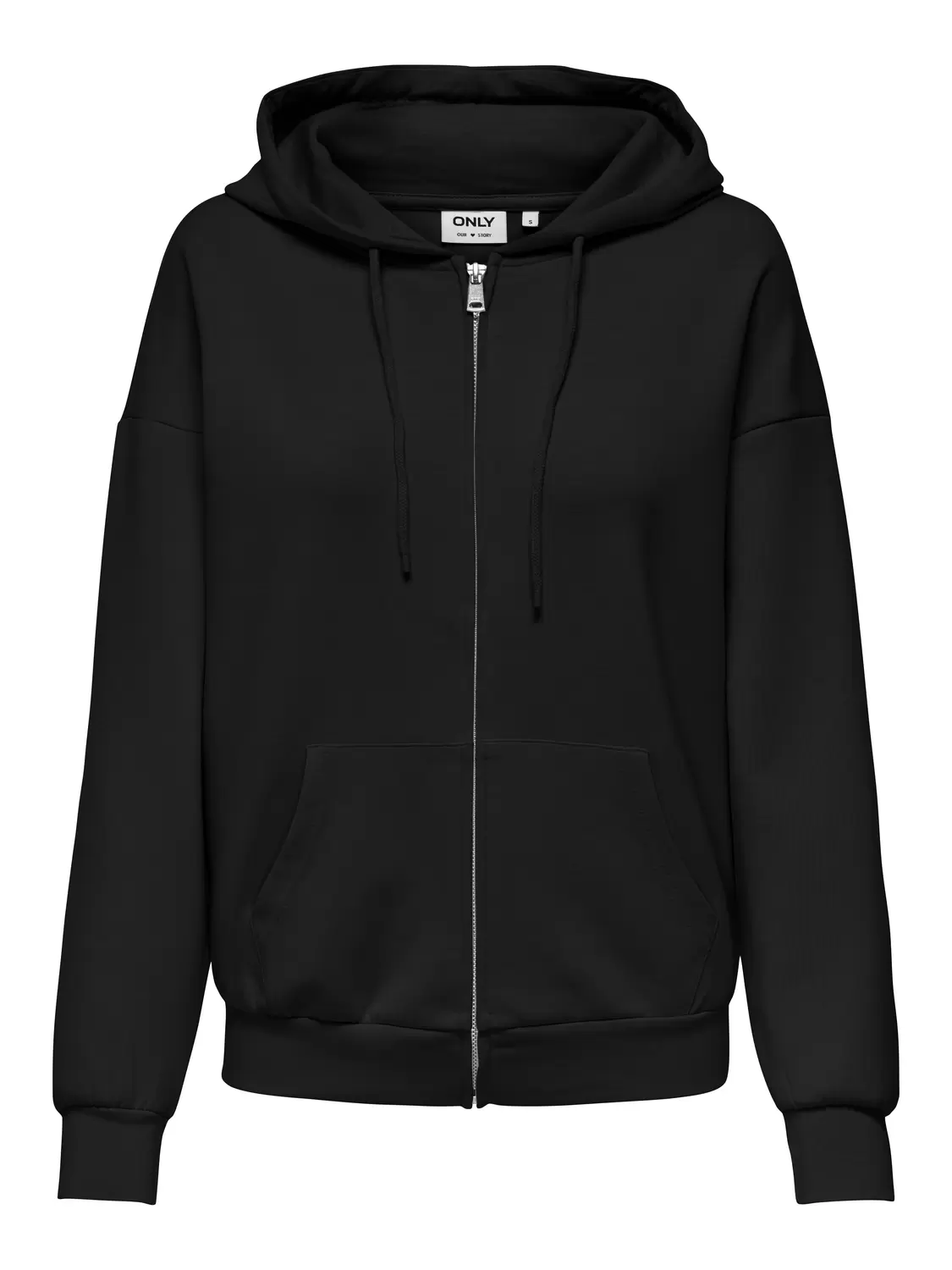 ONLSCARLETT L/S ZIP HOOD SWT