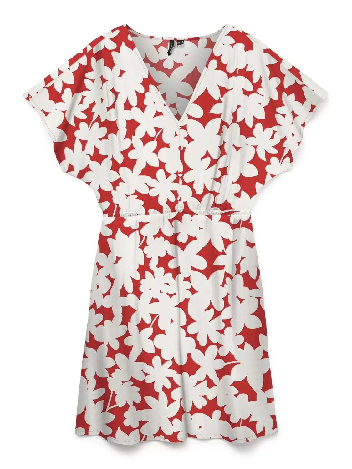 VMDICTHE S/L V-NECK SHORT DRESS WVN GA