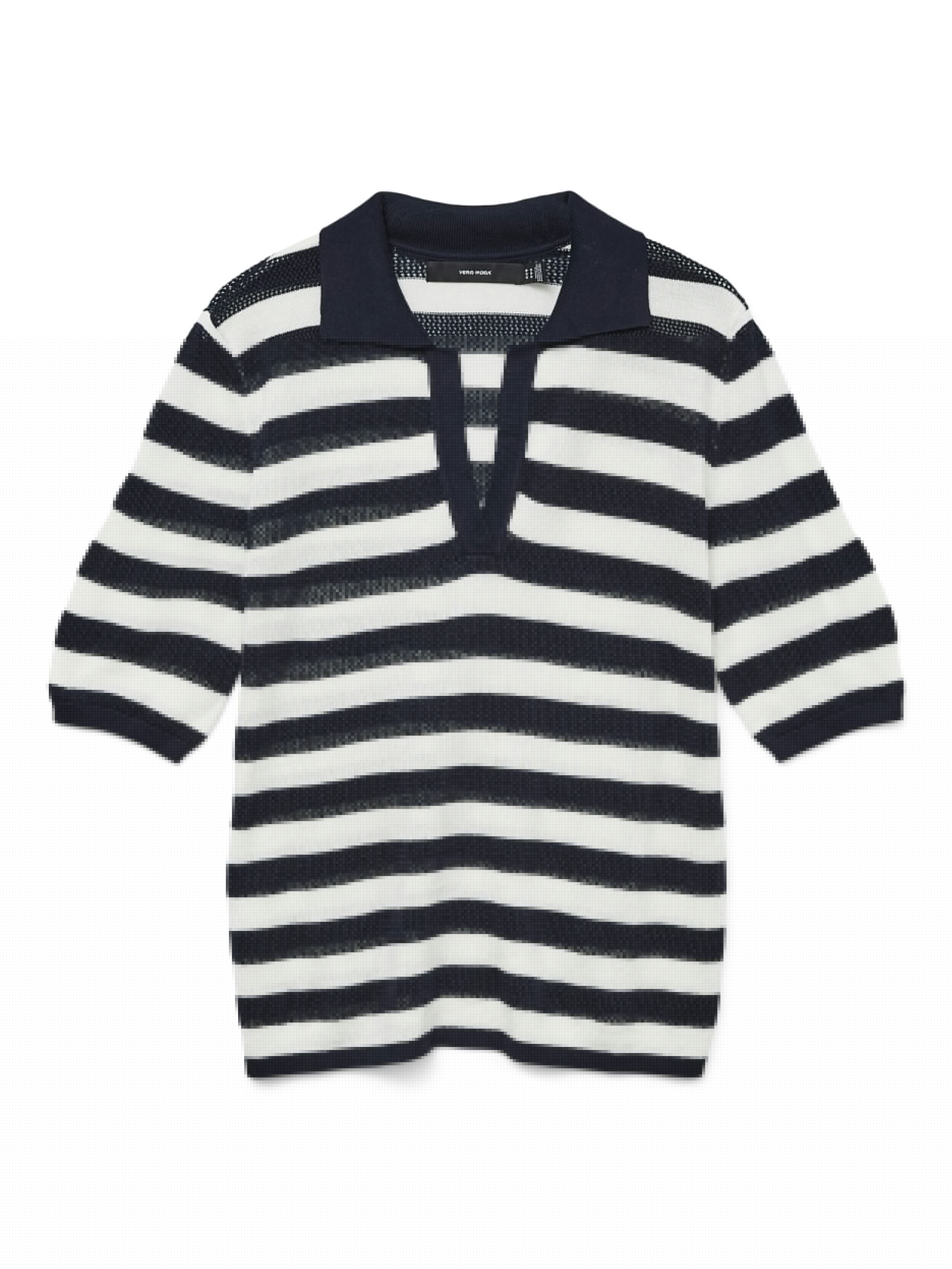 VMNEWLEXSUN MIX 2/4 POLONECK PULLOVER GA