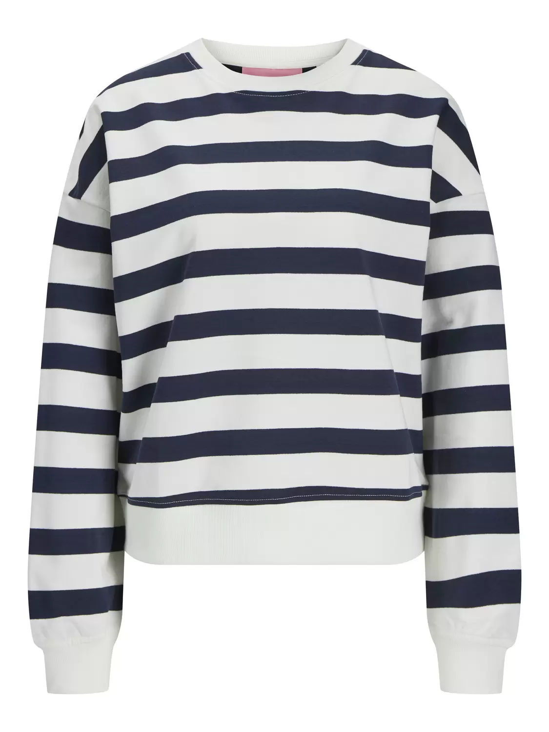 JXALFA STRIPE RLX LS CREW SWT LN